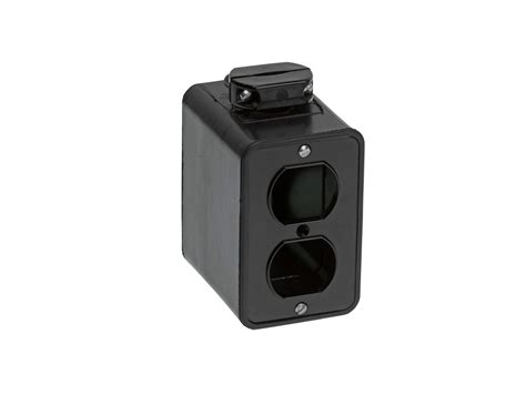 dual outlet electric box|Woodhead 3000BLK Super.